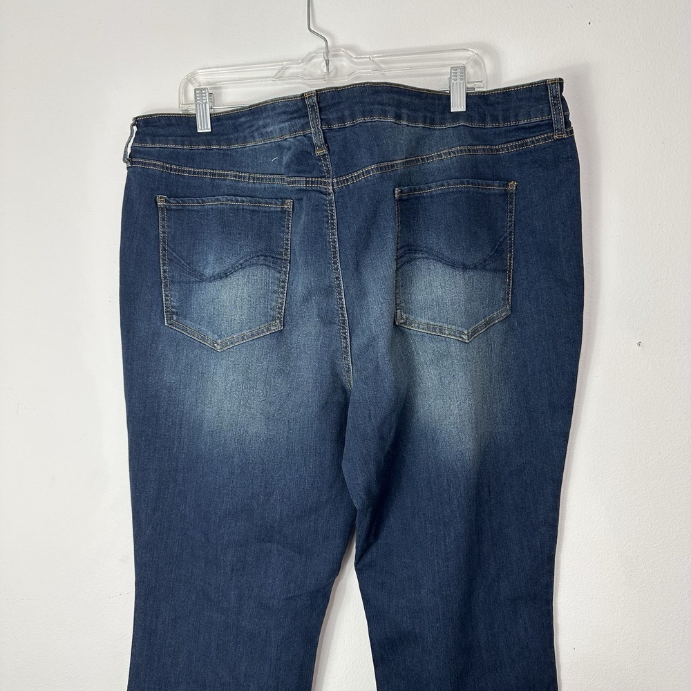 SO Womens Jeans Womens Size‎ 24 New Bootcut Low Rise Stretch Comfort Dark Wash - Picture 6 of 9